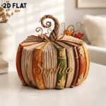 Personalized Pumpkin Book Block
