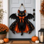 Black Cat Wooden Sign
