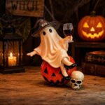 Tipsy Ghost Witch Statue