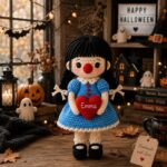 Personalized Crochet Clown Doll